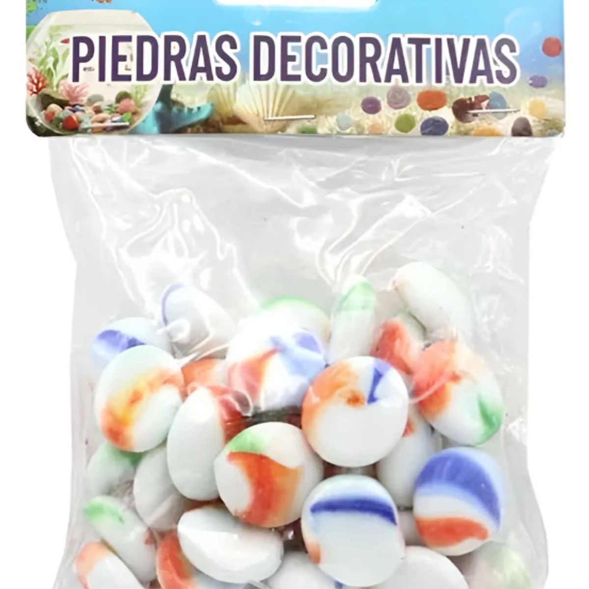 GENERICO - Set 12 Piedras Decorativas para Peceras