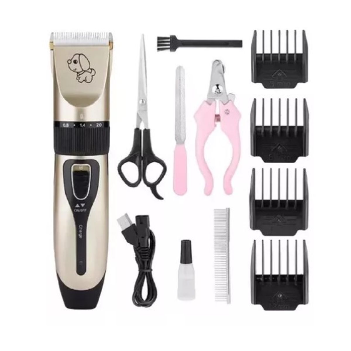 GENERICO - Máquina Corta Pelo Recargable Mascotas  Accesorios