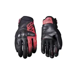 FIVE GLOVES - Guantes Moto Five RSC EVO Negro/Fluor Rojo