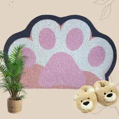 GENERICO - Limpiapiés Alfombra Bienvenida Mascota Cocina Baño Decora M12 Naranja