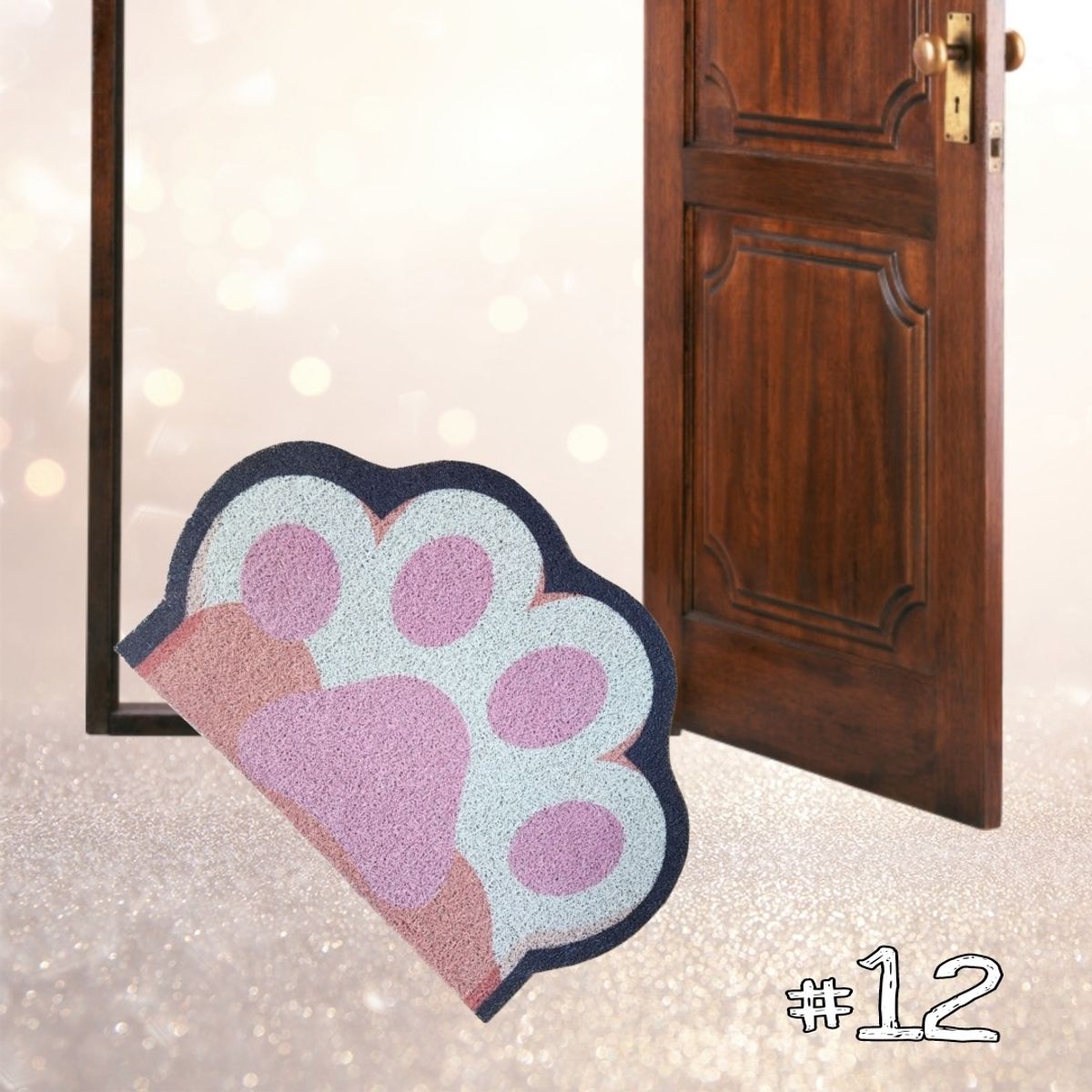 GENERICO - Limpiapiés Alfombra Bienvenida Mascota Cocina Baño Decora M12 Naranja