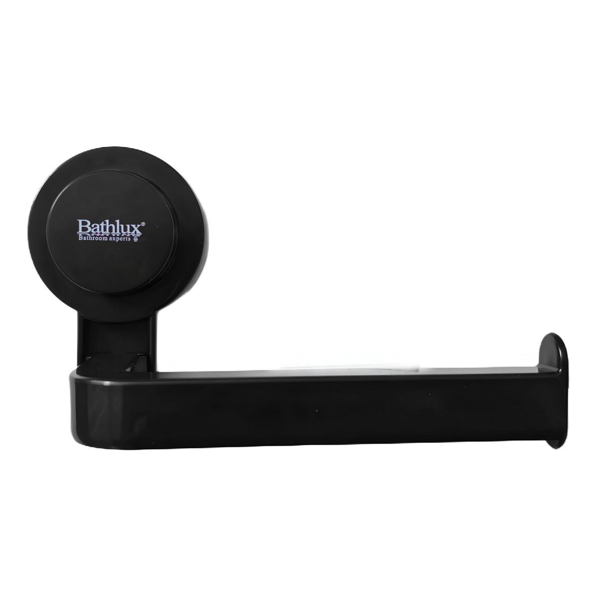BATHLUX - Porta Papel Higiénico Dispensador De Confort Cn Ventosa Negro 130042