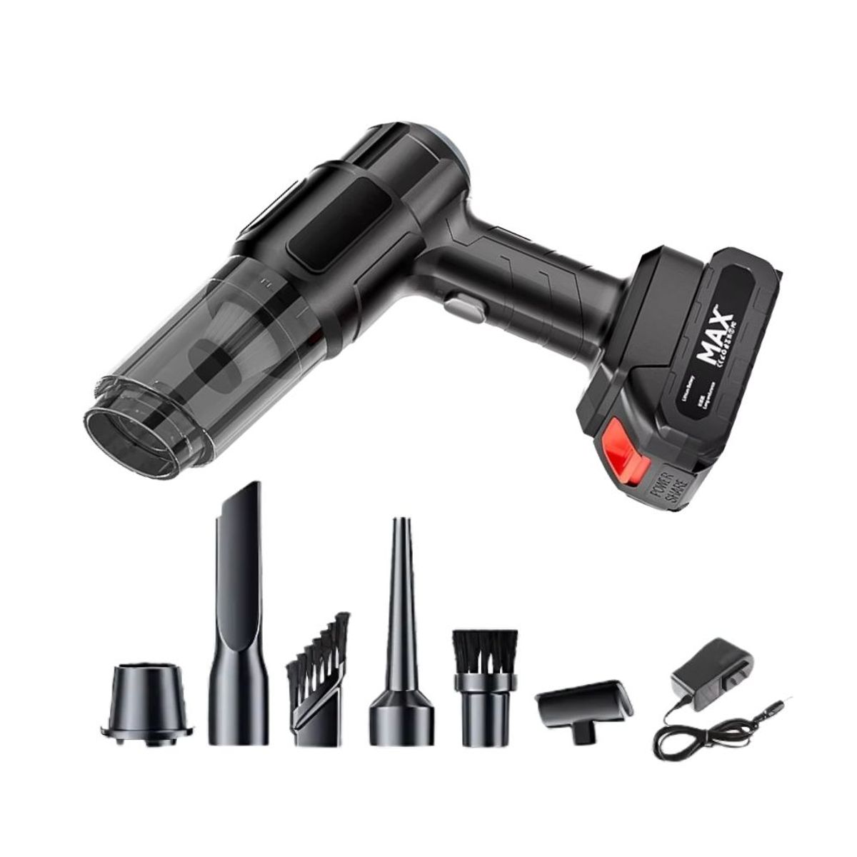 NOVYSTOR - Aspiradora Inalámbrica Portátil Auto Alta Potencia 13000mAh