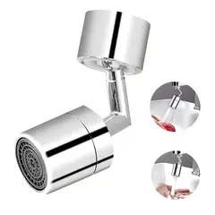 KMT TOOLS - Grifo Giratorio 720° Con Filtro Baño Cocina Antioxido Universal Cromado