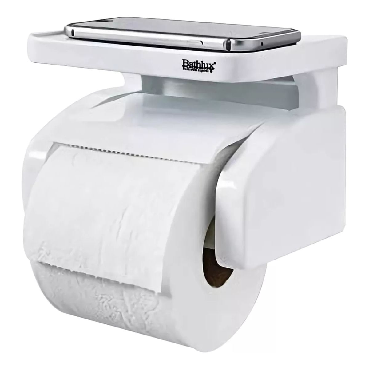 BATHLUX - Dispensador De Confort Porta Papel Higiénico + Soporte De Cel 30127