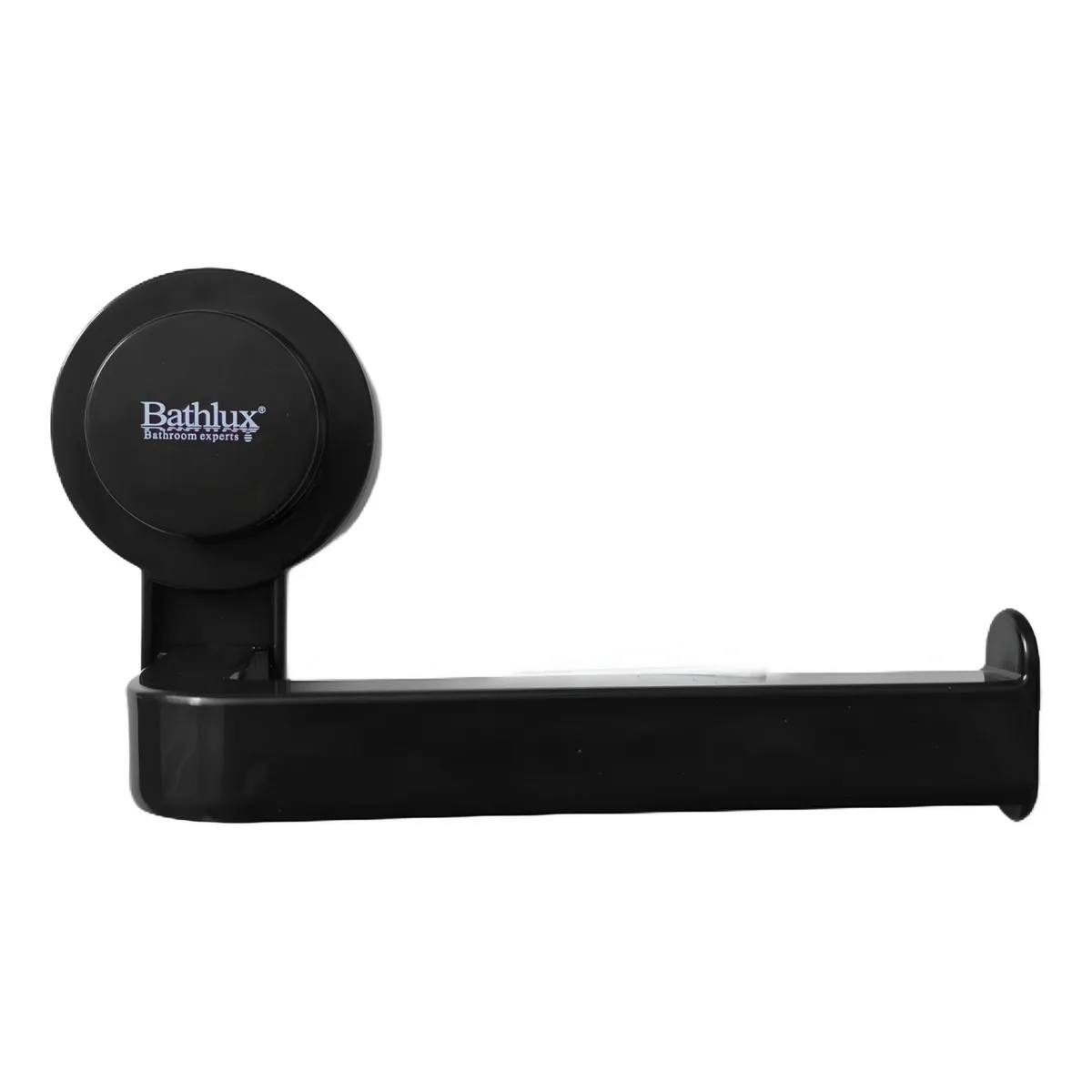 BATHLUX - Porta Papel Higiénico Dispensador De Confort Cn Ventosa Negro 130042