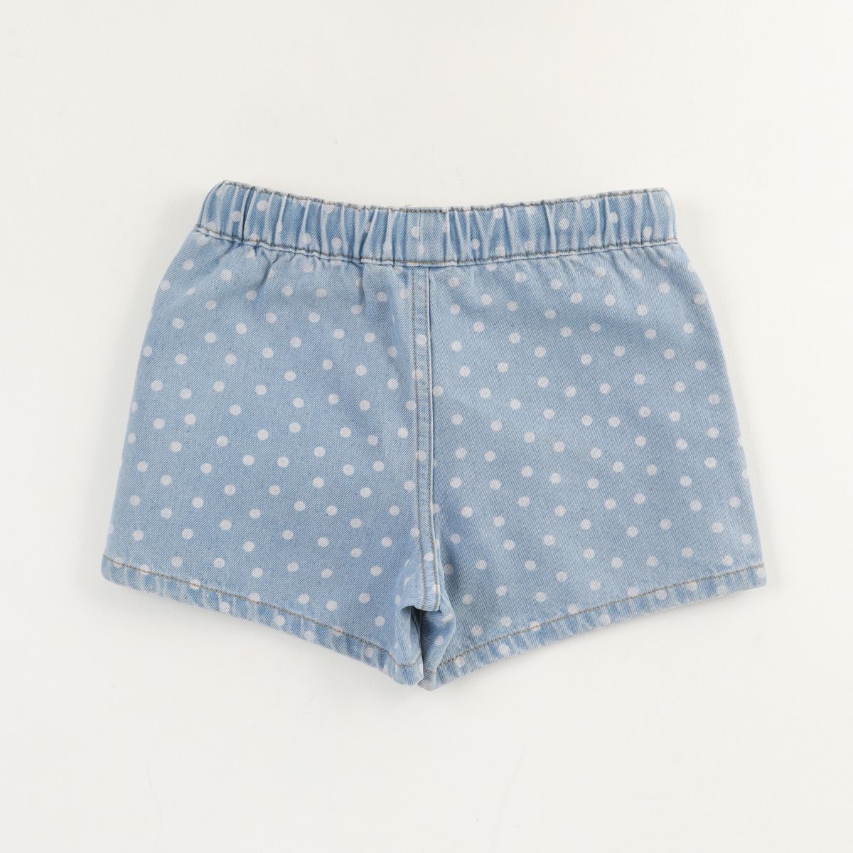 DISNEY - Short Niña Azul Denim Puntos Minnie Disney