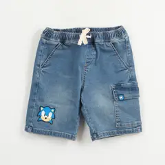 SONIC - Short Niño Azul Mezclilla