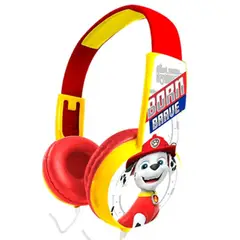 JOIGO - Audifonos Con Cable Diseño Paw Patrol Conexión 3.5mm Rojo