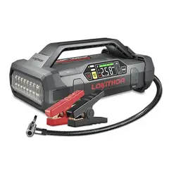 GENERICO - Partidor de Baterías Auto 12v 2000a Inflador Lokithor Ja301