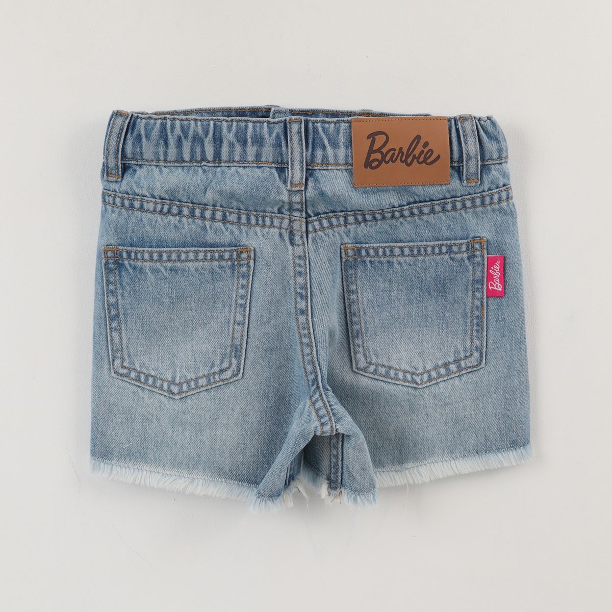 BARBIE - Short Niña Azul Denim Roto Barbie