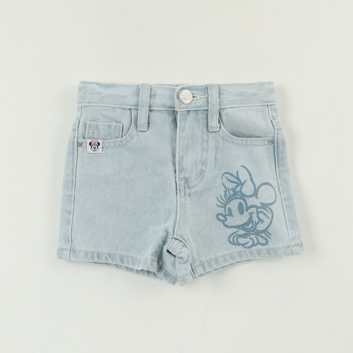 DISNEY - Short Niña Azul Jeans Minnie Disney