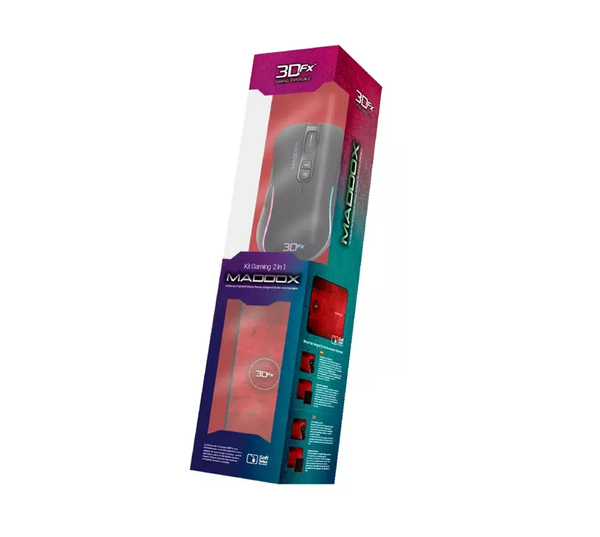 Kit Gamer Mouse + Mouse Con Cable 3600 Dpi 9091