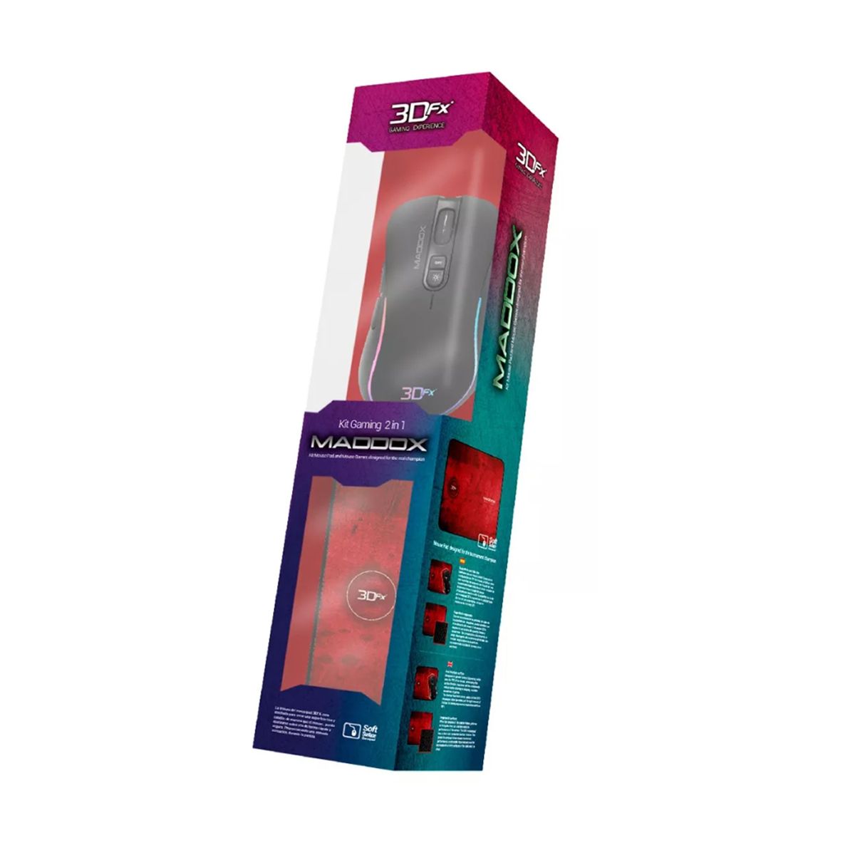 3DFX - Kit Gamer Mouse + Mouse Con Cable 3600 Dpi 9091