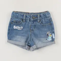 BLUEY - Short Niña Azul Jeans