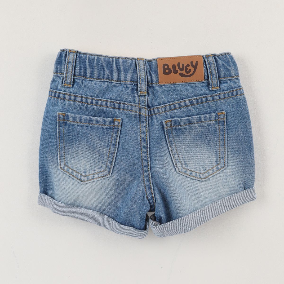 BLUEY - Short Niña Azul Jeans Bluey