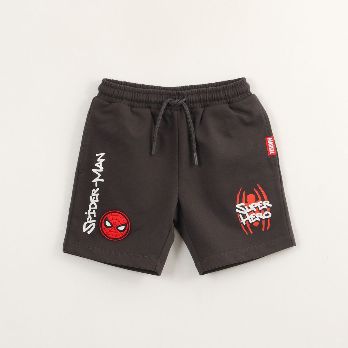 MARVEL - Short Niño Gris Super Hero Spiderman Marvel