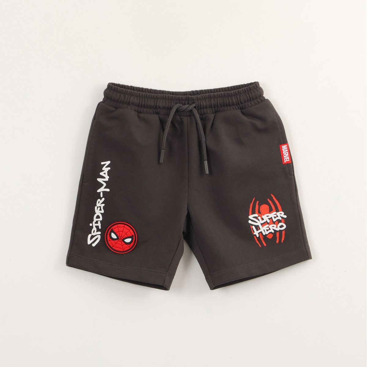 MARVEL - Short Niño Gris Super Hero Spiderman Marvel