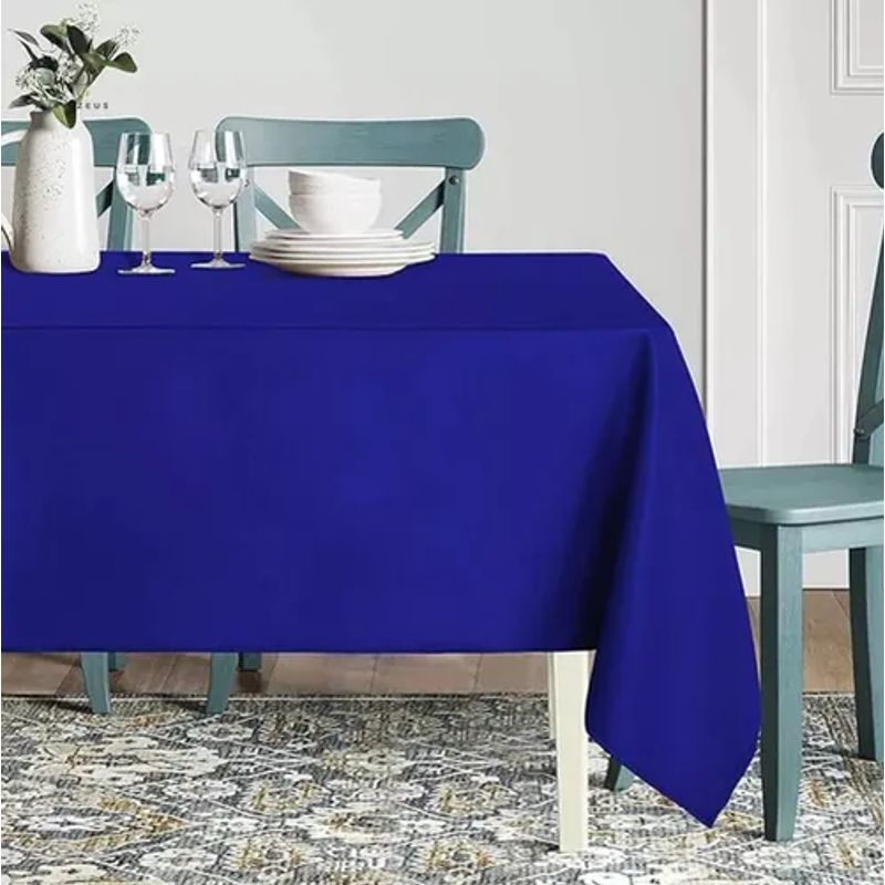 GENERICO - Mantel rectangular antimanchas 220x140 aura zeus azul