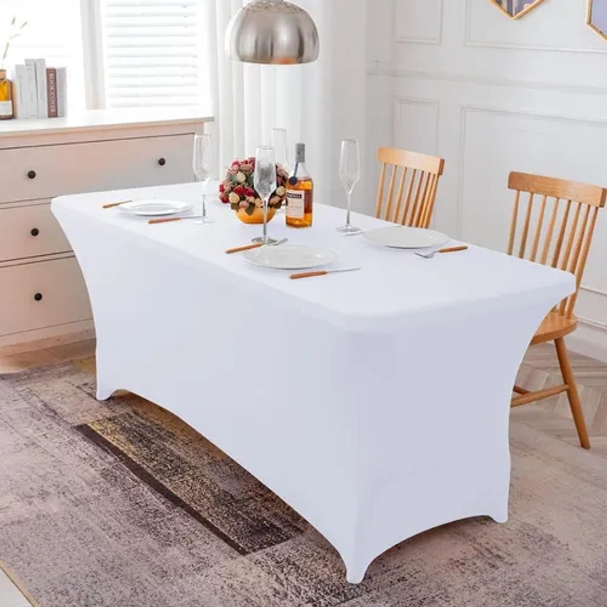 GENERICO - Funda mantel spandex 183x76x76 evento 6ft