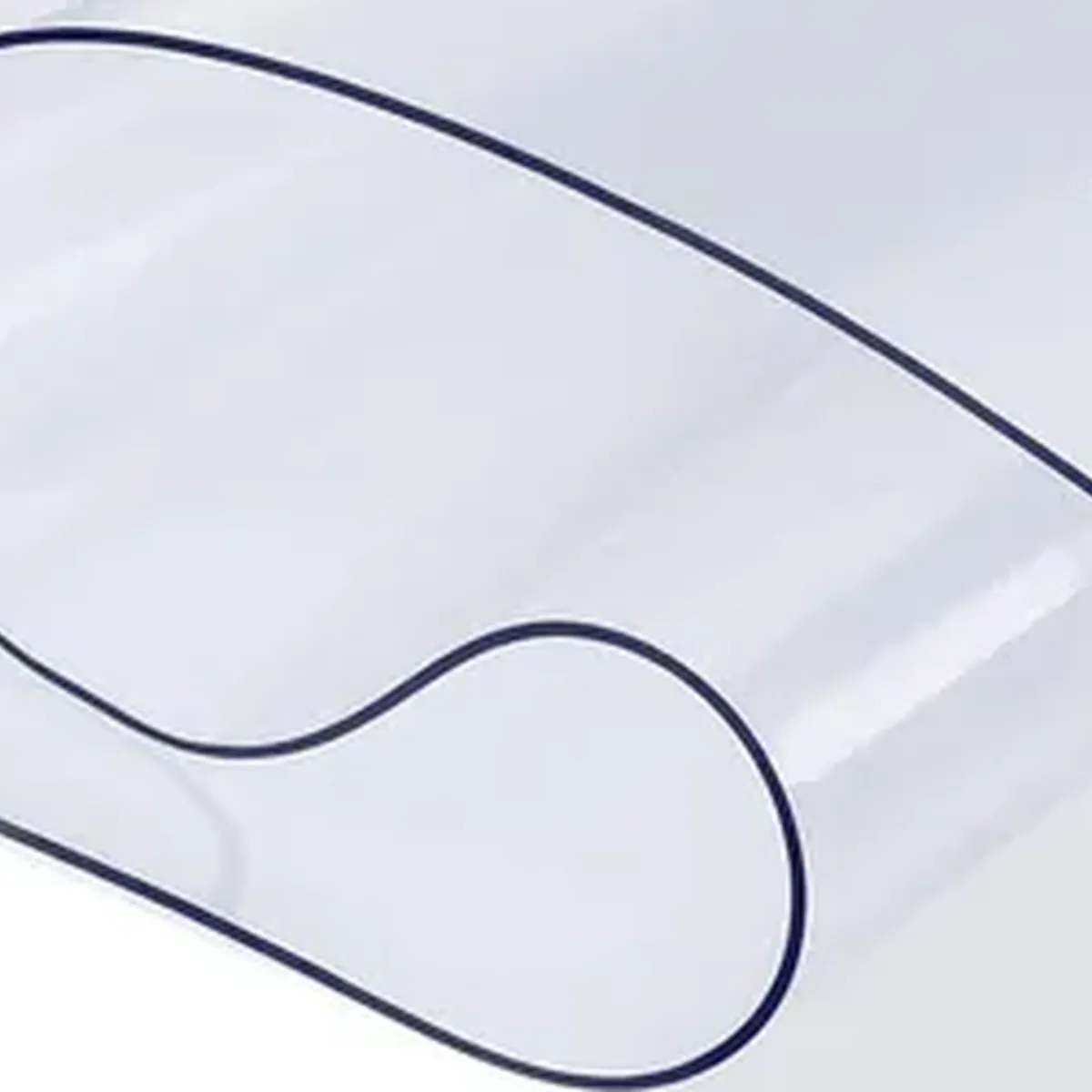 GENERICO - Mantel transparente premium 1mm protector 90x183 blanco