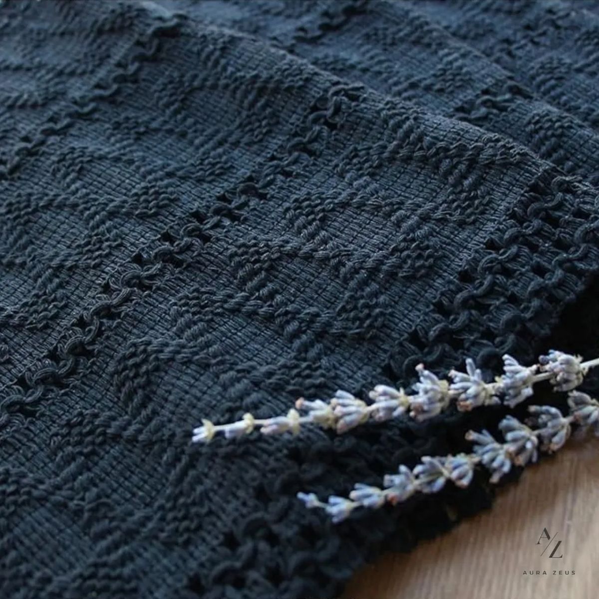 GENERICO - Camino de mesa aura zeus boho 180x30 ónix negro