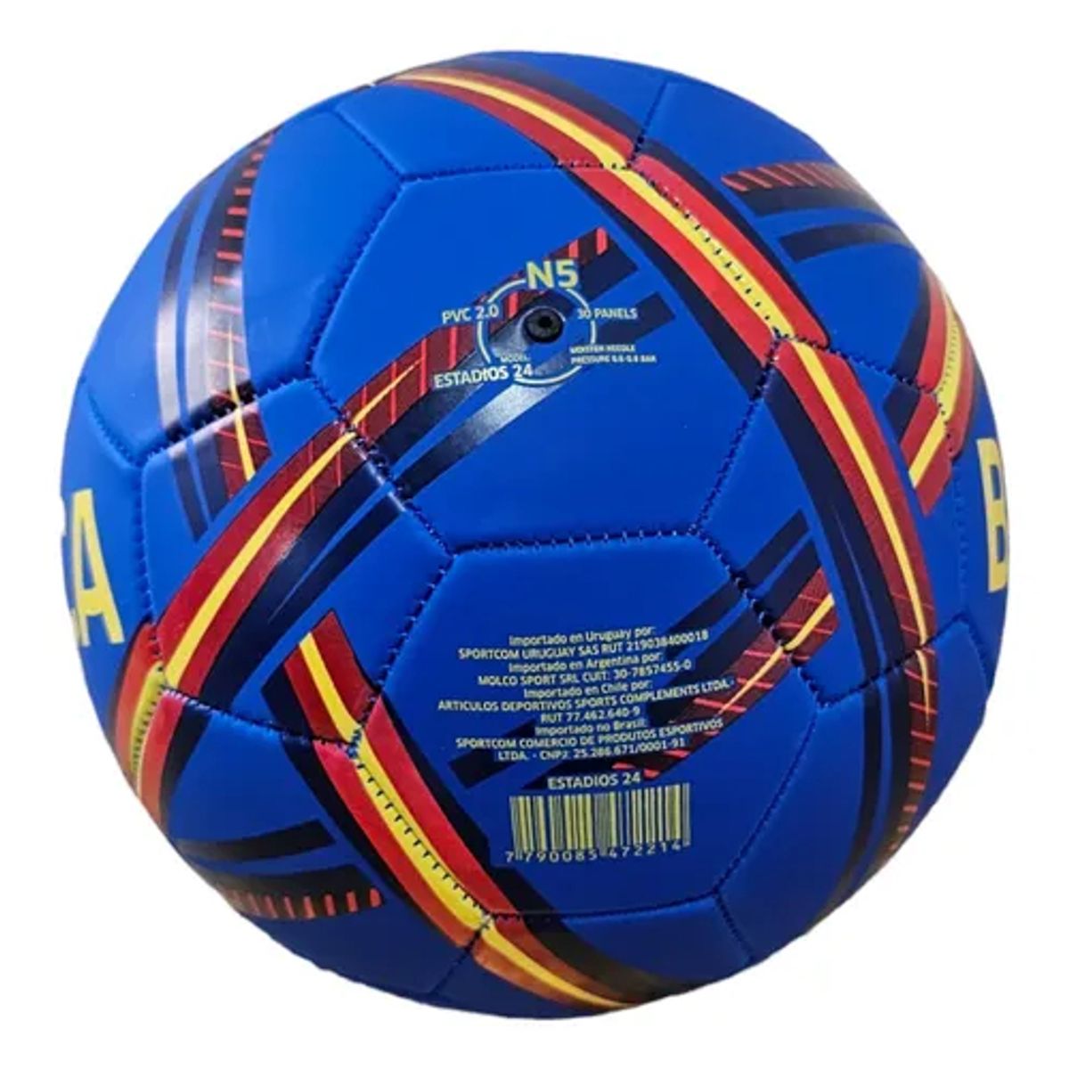 DRB - Balón Futbol Dribbling Barcelona Azul 22 Tamaño 5
