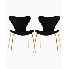 HABITA2 CHILE - Pack 2 Silla Jlove Velvet Gold