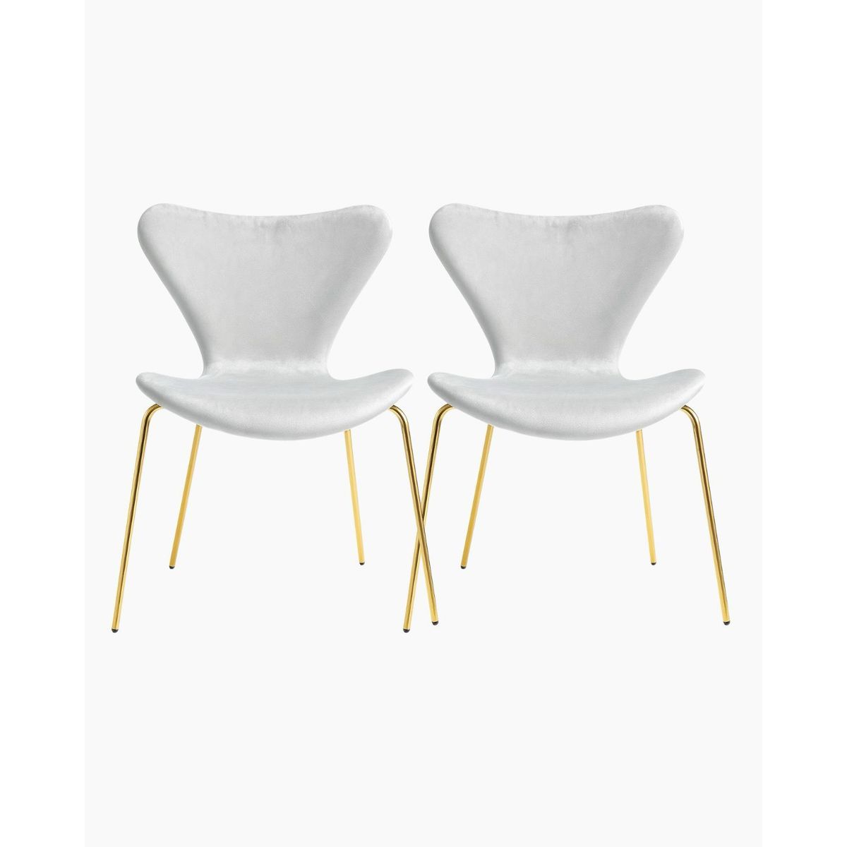 HABITA2 CHILE - Pack 2 Silla Jlove Velvet Gold