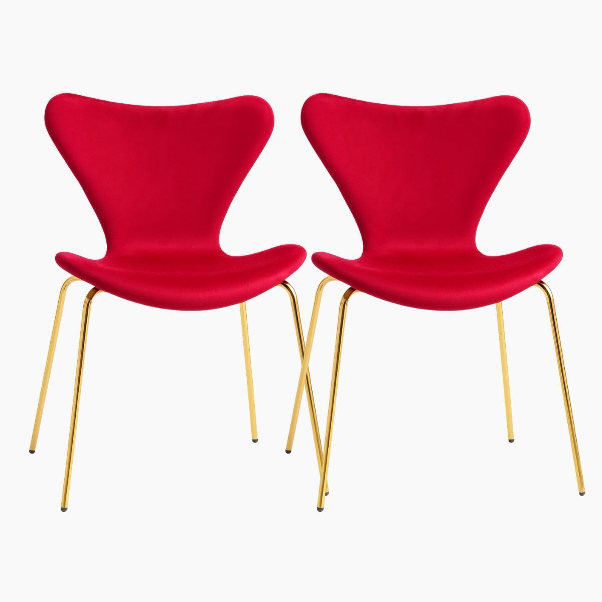 HABITA2 CHILE - Pack 2 Silla Jlove Velvet Gold