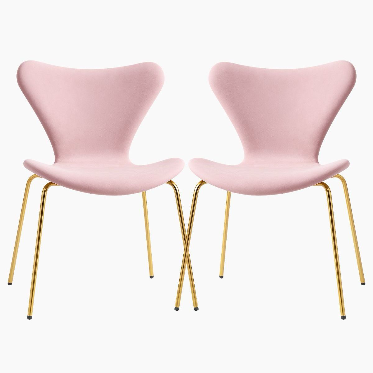 HABITA2 CHILE - Pack 2 Silla Jlove Velvet Gold