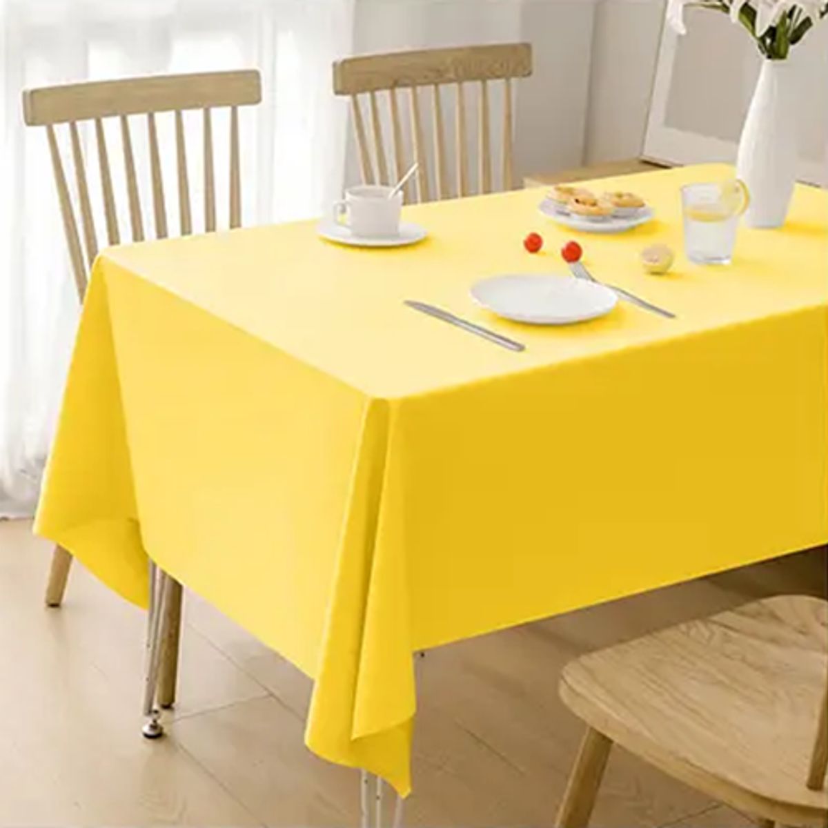 GENERICO - Mantel plástico unicolor fiestas 137x274
