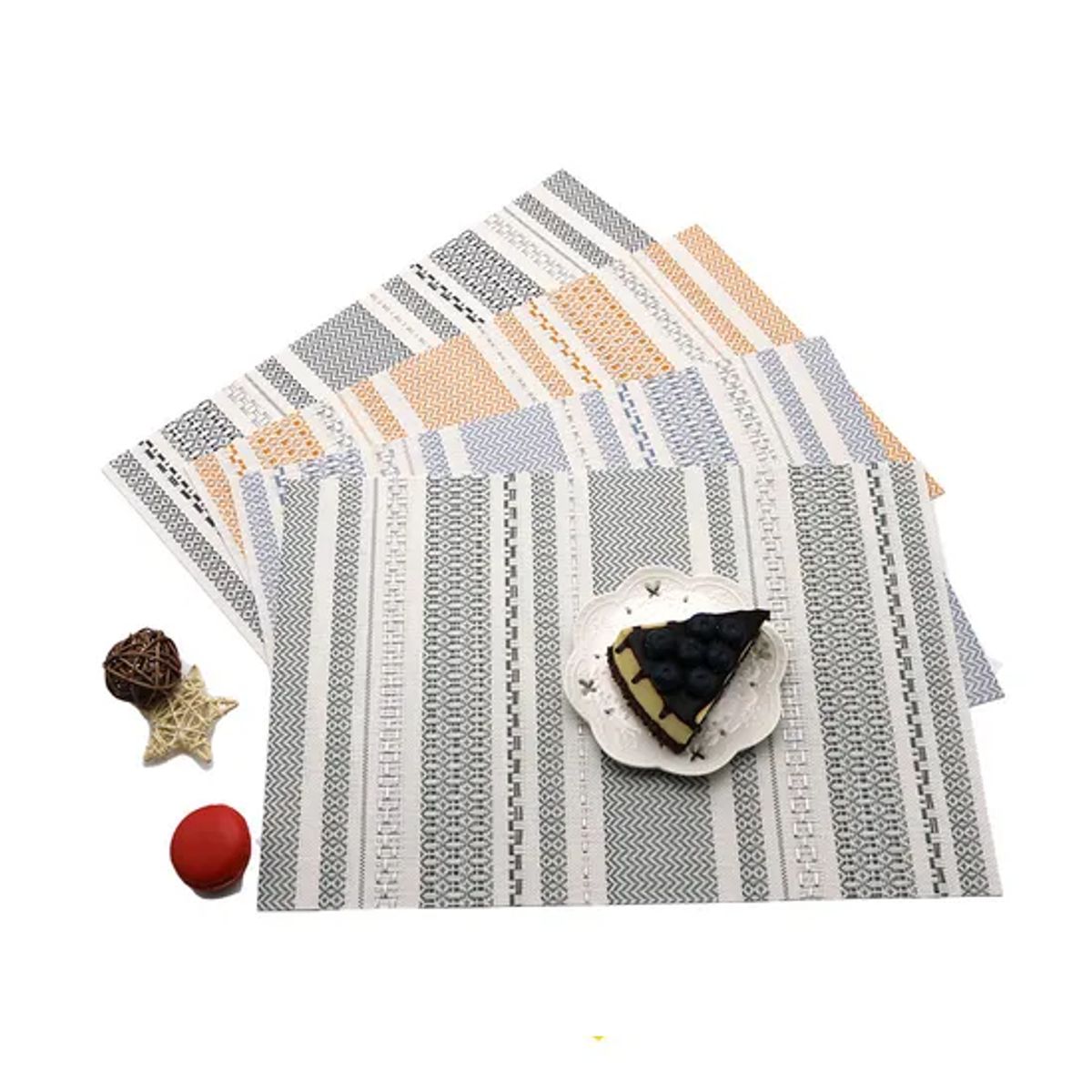 GENERICO - Set 6 individuales mesa rectangulares diseños