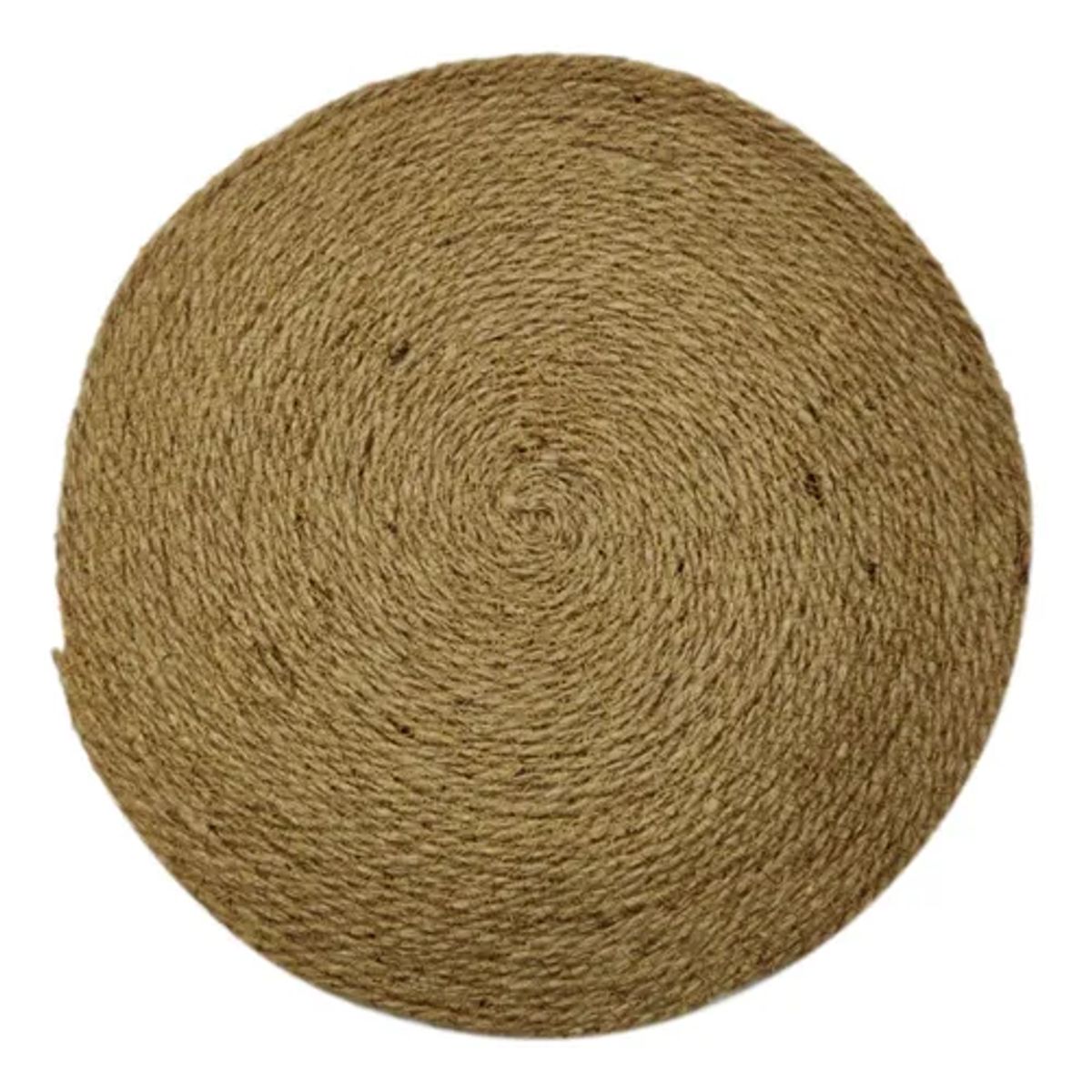 GENERICO - Individuales yute rústico marrón 30cm