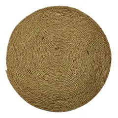 GENERICO - Individuales yute rústico marrón 30cm