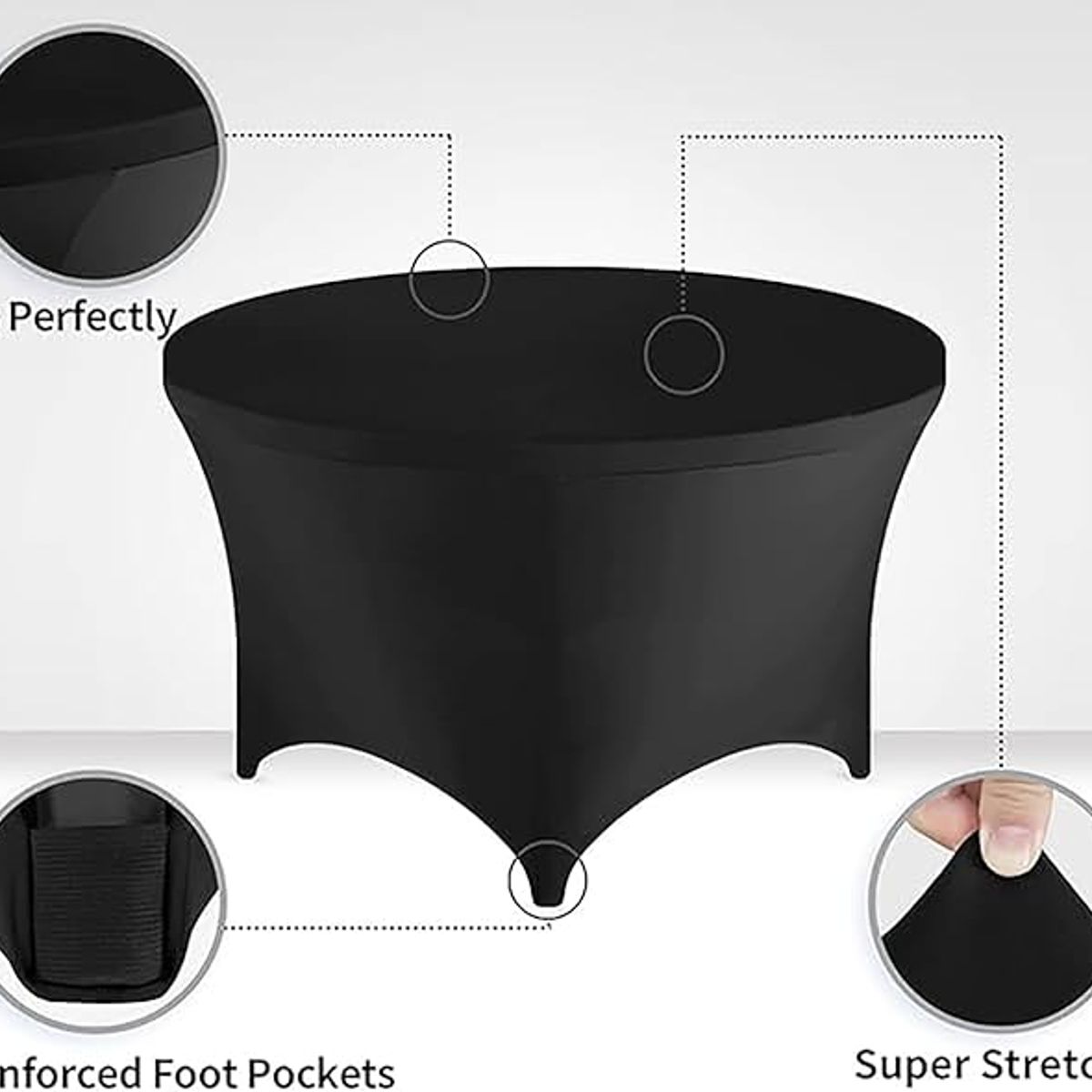 GENERICO - Mantel redondo spandex 180x75cm