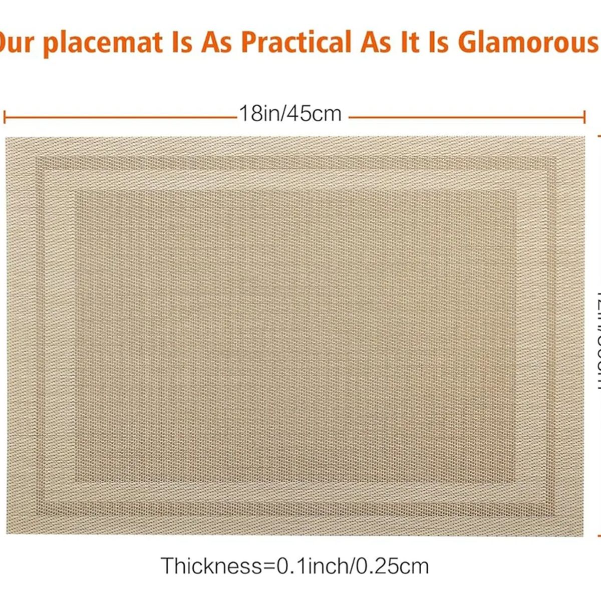 GENERICO - Set 6 individuales lavables impermeables