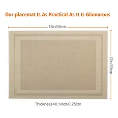 GENERICO - Set 6 individuales lavables impermeables