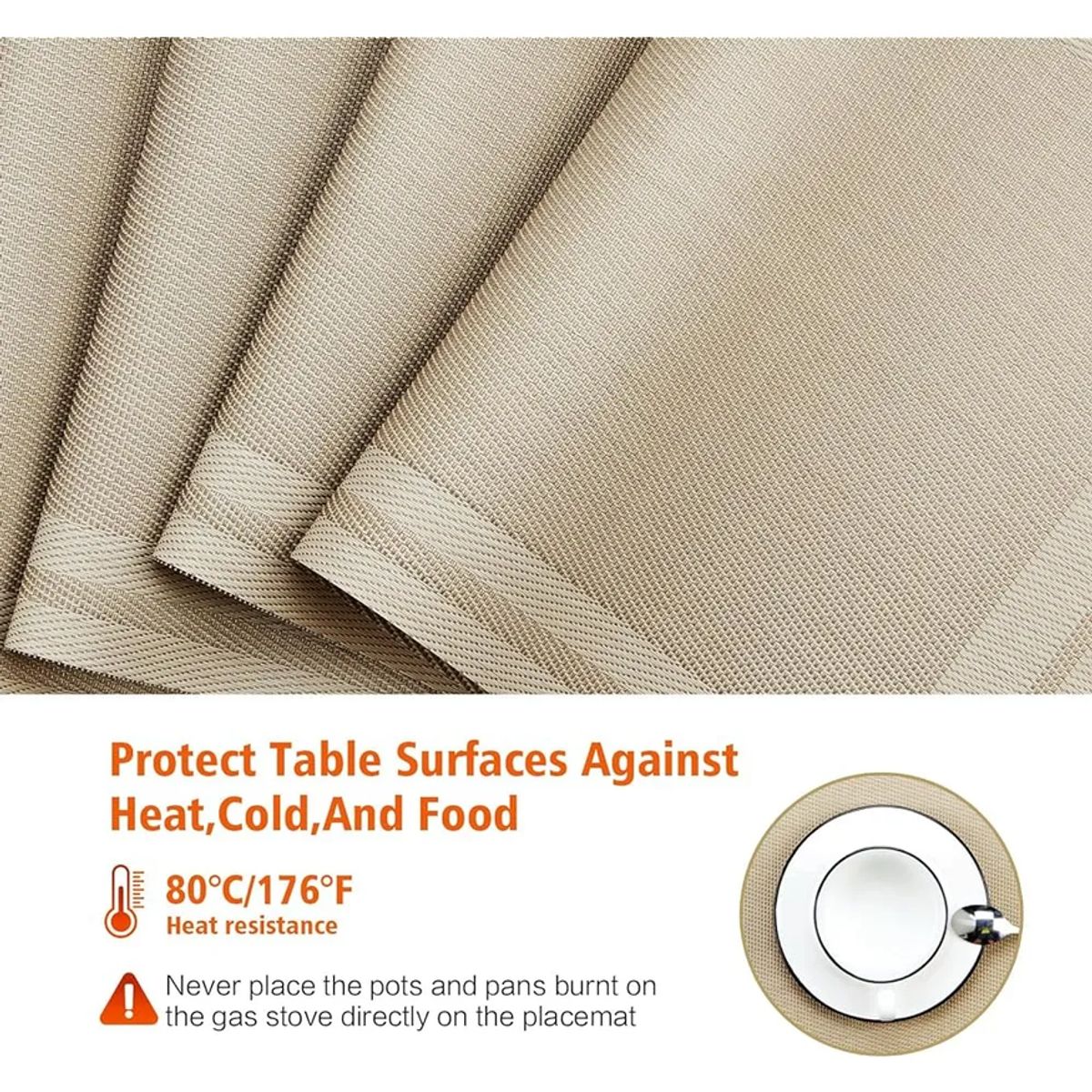 GENERICO - Set 6 individuales lavables impermeables