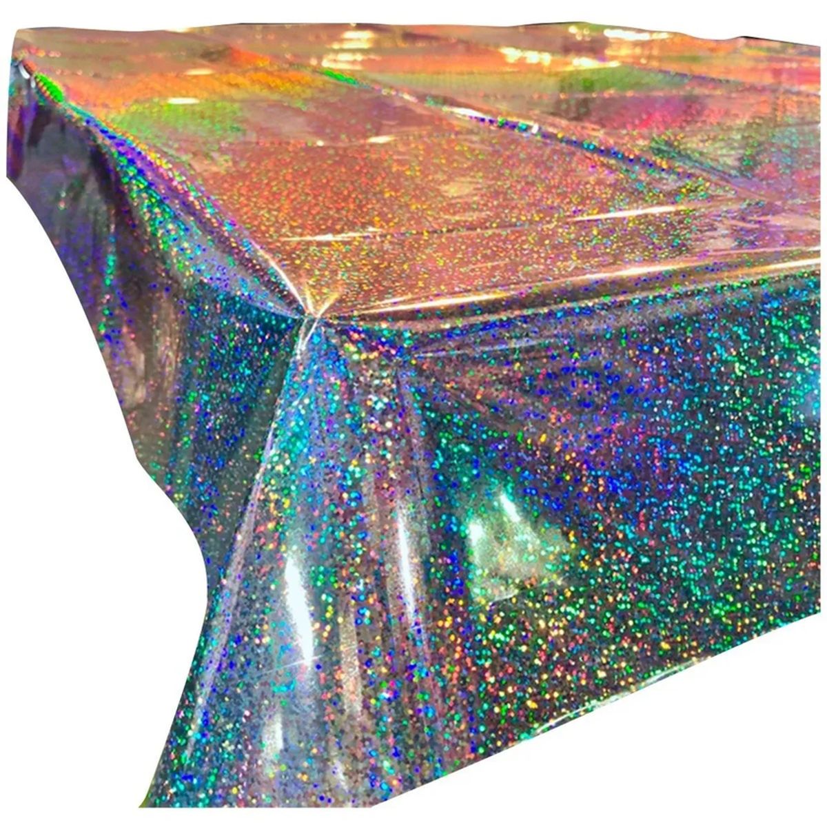 GENERICO - Mantel plástico holográfico cumpleaños
