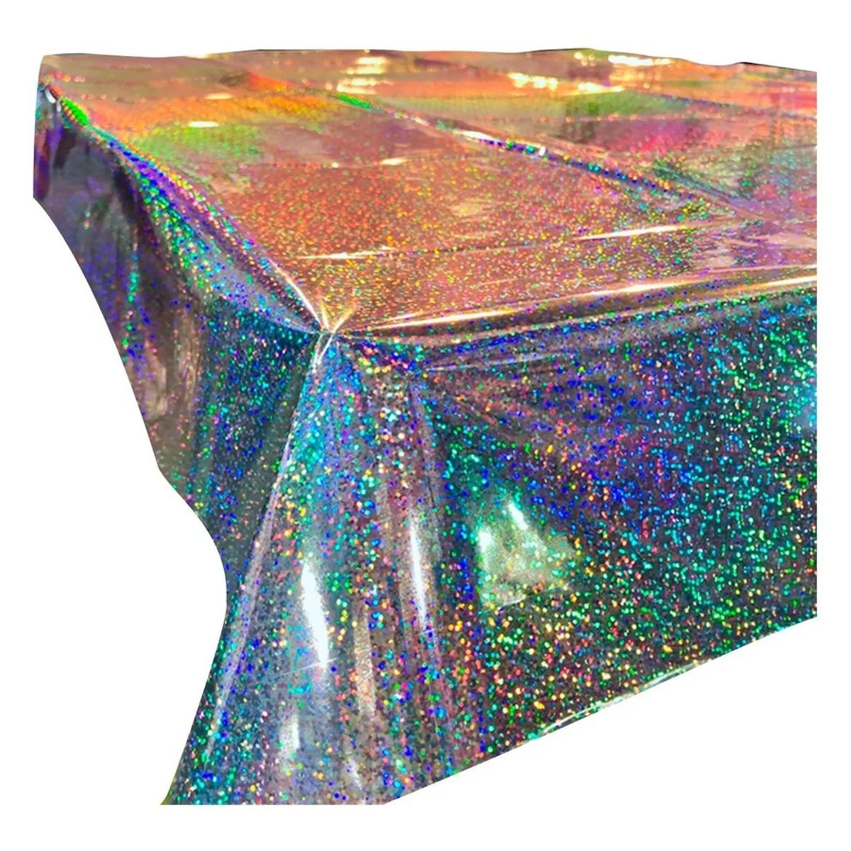 GENERICO - Mantel plástico holográfico cumpleaños