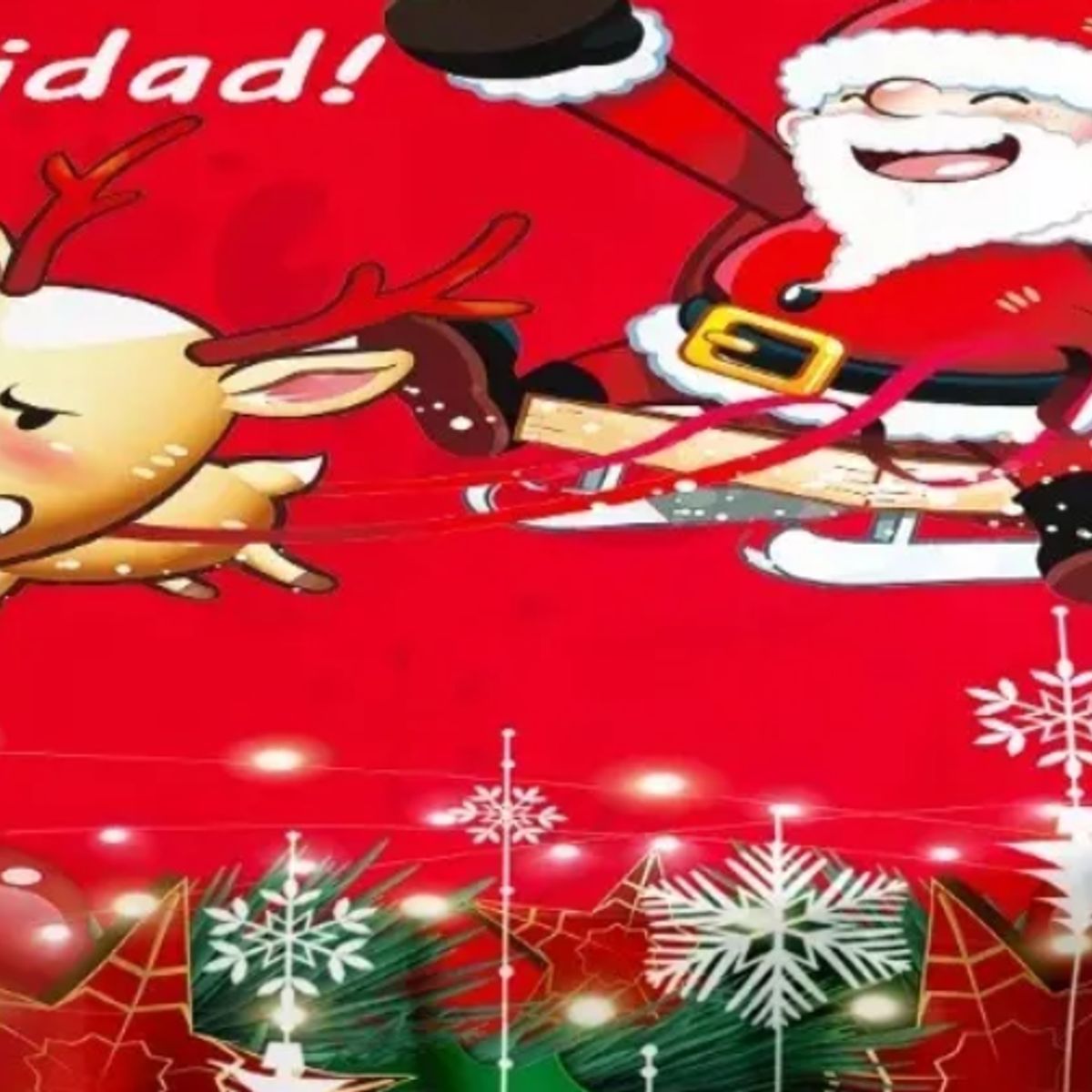 GENERICO - Mantel navidad redondo 180cm