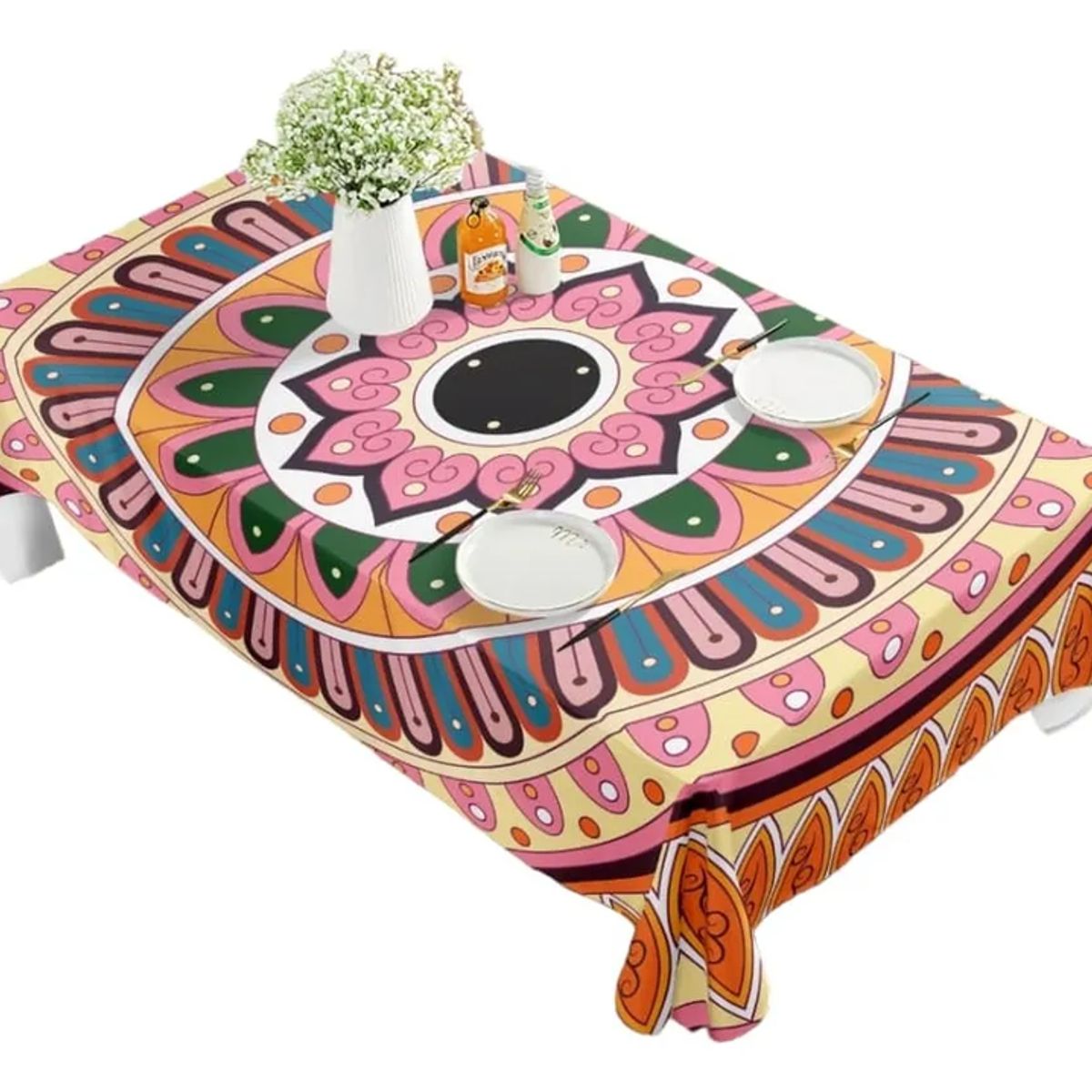 GENERICO - Mantel rectangular antimanchas 230x140cm