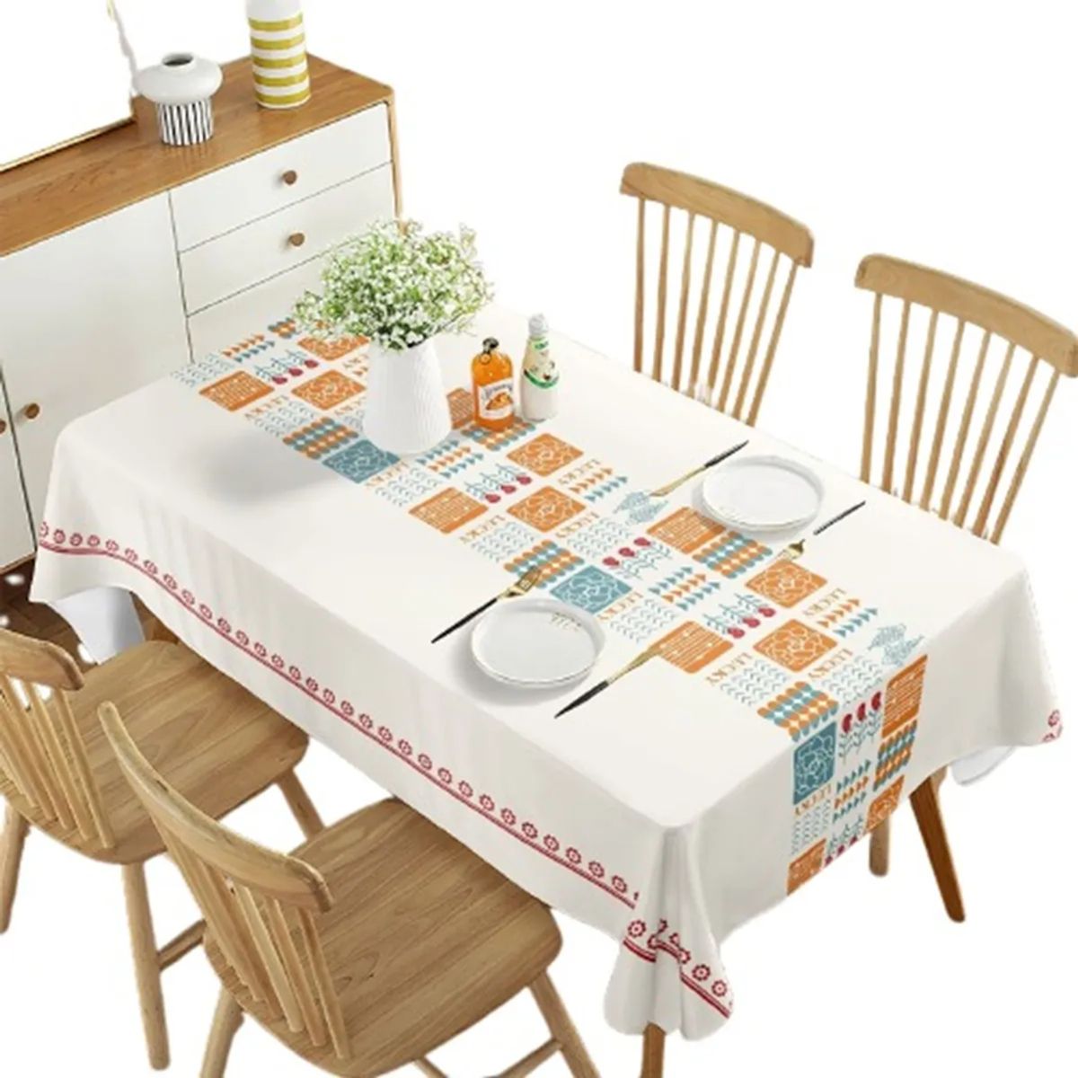 GENERICO - Mantel rectangular antimanchas 140x220cm