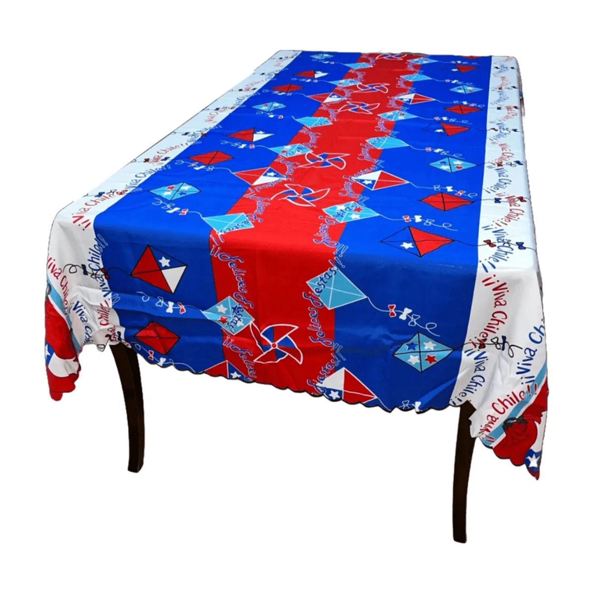 GENERICO - Mantel dieciochero 150x220cm fiestas patrias