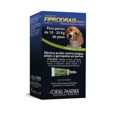DRAG PHARMA - Pipeta Fiprodrag Antipulga Perros De 10 A 20 Kg