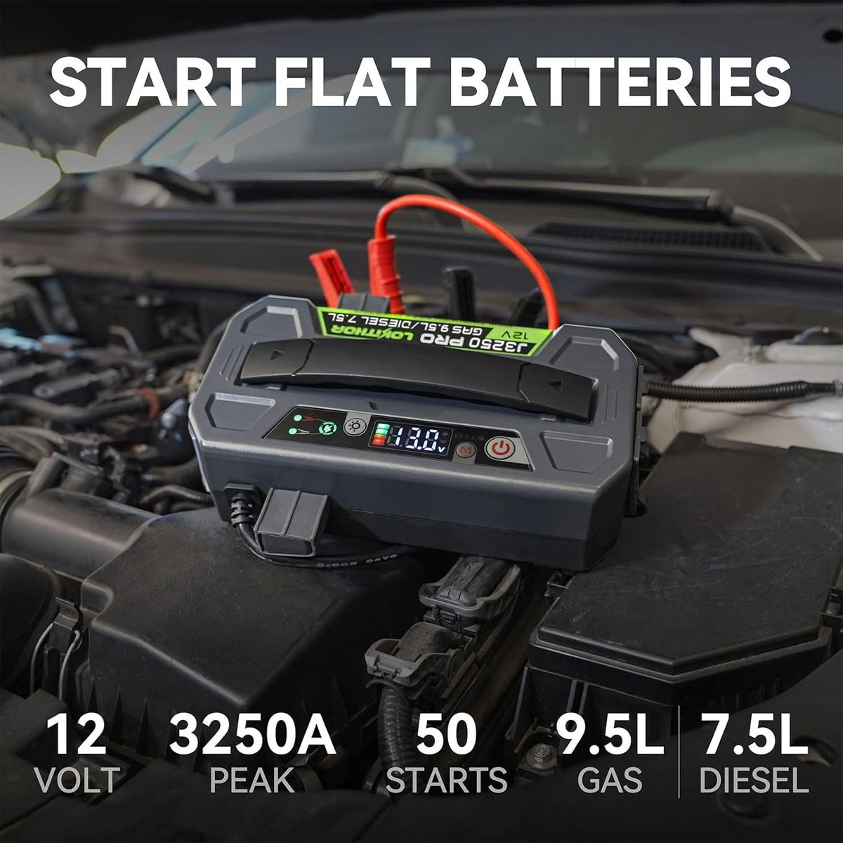 GENERICO - Partidor Auto Baterías 12v 3250a J3250 Pro Lifepo4 Lokithor