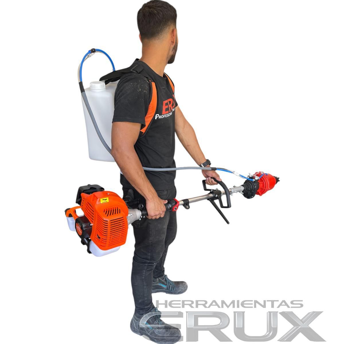 GENERICO - Orilladora Fumigadora 5 En 1 Erux Motor 52cc, Profesional