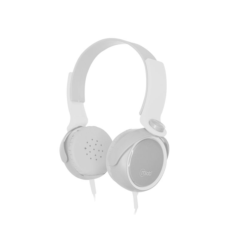 MICROLAB - Audífonos Alambrico Con Cable Con Microfono Blanco