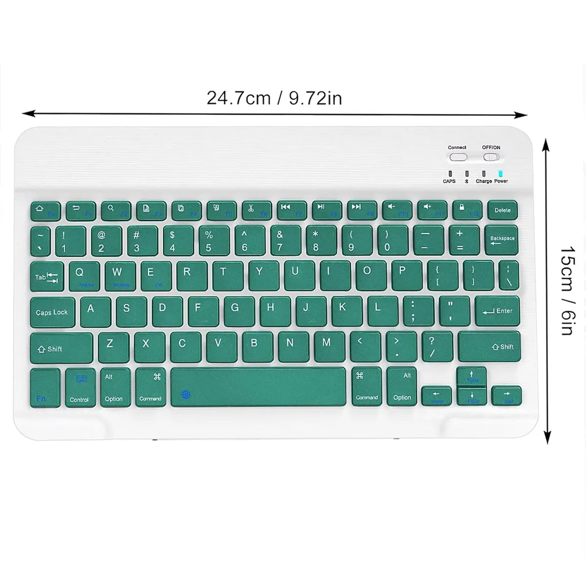 MOTOMO - Combo Teclado Mouse Inalambrico Bluetooth Recargable Verde